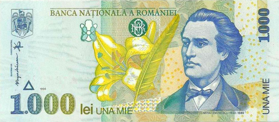 Romania 1000 1998 UNC P-106/3